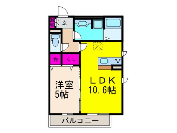 Station side courtの物件間取画像